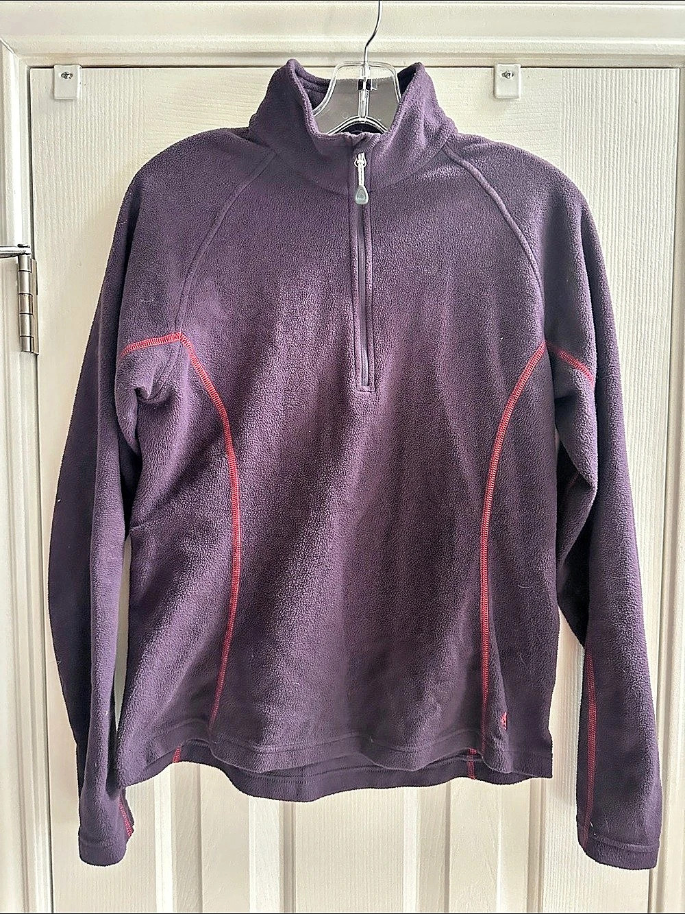 Mountain Hardwear Microchill 1/4 Zip Pullover Purple & Red Medium Fleece M